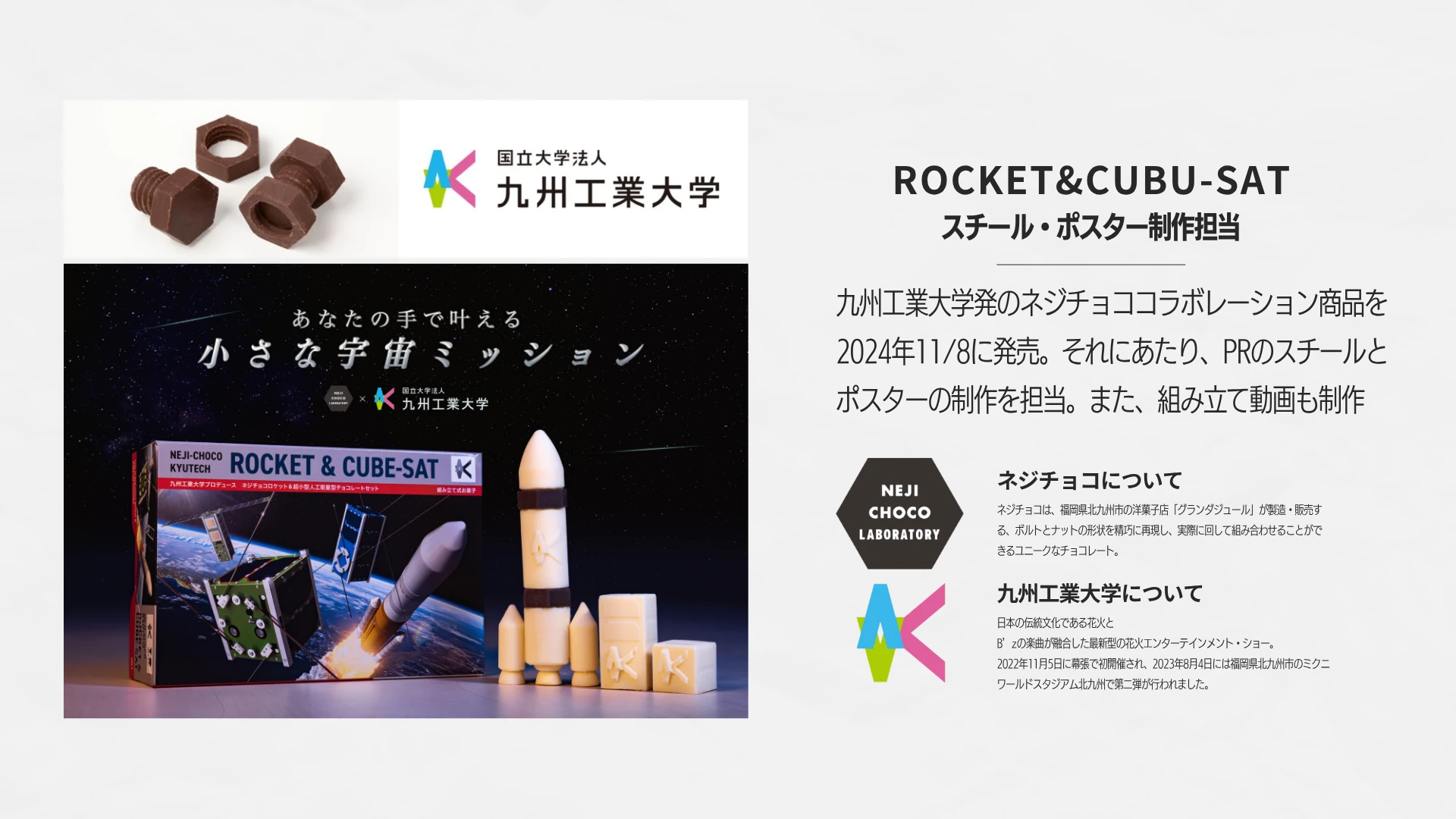 九工大 ROCKET × ネジチョコの元実績資料